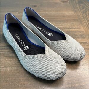 Rothy’s The Flat in Flax Birdseye color, size 8.5